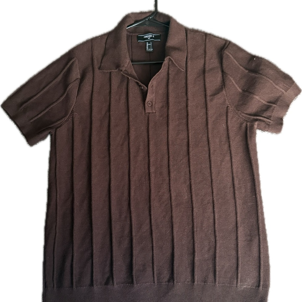 Haggar Chocolate Brown Polo Shirt